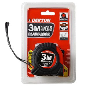 DEKTON HARDCASE BLADE LOCK TAPE MEASURE 19MM X 3M