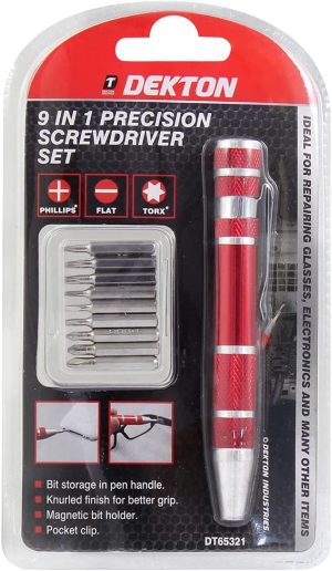 DEKTON 9 IN 1 PRECISION SCREWDRIVER SET