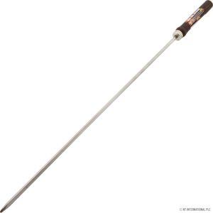 PRIMA STAINLESS STEEL 5MM BBQ SKEWERS WITH WOODEN HANDLE