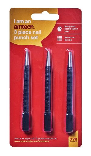 AMTECH NAIL PUNCH SET Pack Of 3