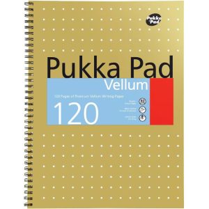 PUKKA PAD A4 VELLUM NOTEPAD 80GSM 120 PAGES