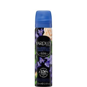 YARDLEY BLUEBELL AND SWEETPEA BODY SPRAY 75ML - Pack Of 6