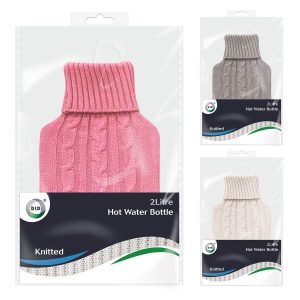 DID HOT WATER BOTTLE WITH KNITTED COVER 2LTR