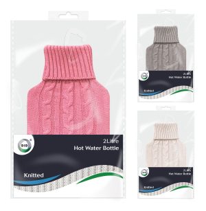 DID HOT WATER BOTTLE WITH KNITTED COVER 2LTR