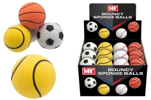 M.Y. ASSORTED SOFT SPONGY BALLS 63MM