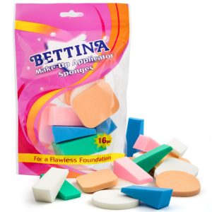 BETTINA ASSORTED MAKE-UP APPLICATOR SPONGES Pack Of 16