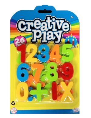CREATIVE PLAY MAGNETIC LETTERS & NUMBERS Pack Of 26