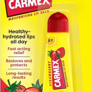 CARMEX MOISTURISING LIP BALM TUBE STRAWBERRY 10GM