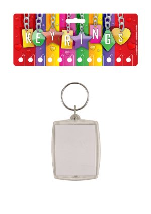 KOOL PHOTO HOLDER CLEAR KEYRING Pack Of 12