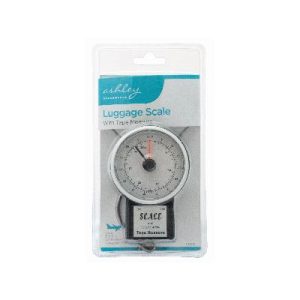 ASHLEY LUGGAGE SCALE WITH TAPE MEASURE UP TO 34KG