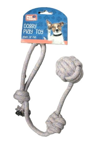 PET TOUCH ASSORTED ROPE DOG TOY