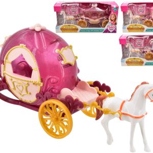 FAIRY TALE ASSORTED PRINCESS HORSE AND CARRIAGE SET