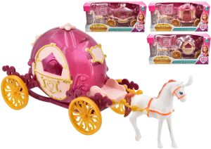 FAIRY TALE ASSORTED PRINCESS HORSE AND CARRIAGE SET