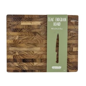 APOLLO ENDGRAIN TEAK BOARD 30 X 24CM