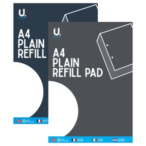 U STATIONERY A4 PLAIN REFILL PAD