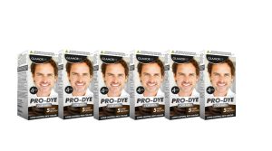 GLAMORIZE LONG LASTING MAN HAIR DYE COLOUR NO. 5 - DARK BROWN Pack Of 6