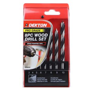 DEKTON PRO WOOD DRILL SET 2-10MM Pack Of 8