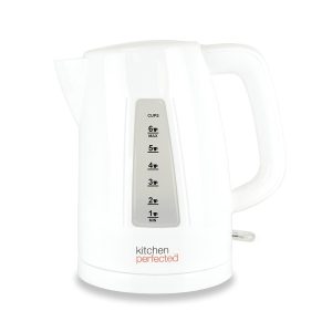 KITCHEN PERFECTED ECO-FRIENDLY FAST BOIL CORDLESS KETTLE 1.5LTR WHITE