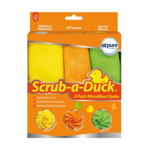 AIRPURE SCRUB-A-DUCK MICROFIBRE CLOTHS Pack Of 3