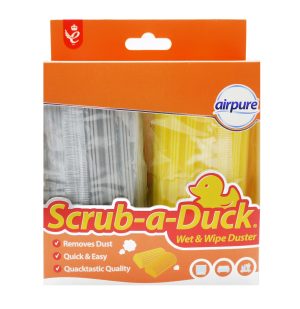 AIRPURE SCRUB-A-DUCK WET & WIPE DUSTER Pack Of 2