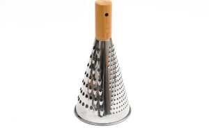 MULTI CHEESE GRATER 25 X 11 CM STAINLESS STEEL WOODEN HANDLE