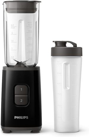 PHILIPS DAILY COLLECTION MINI BLENDER AND SMOOTHIE MAKER 350W 1L JUG HR2602/91