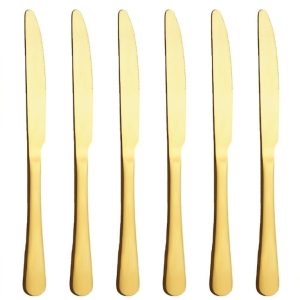 GOLD PLATED STAINLESS STEEL KNIFE Pack Of 6