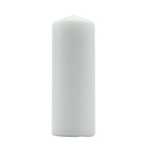 WHITE PILLAR CANDLE 200 X 70MM