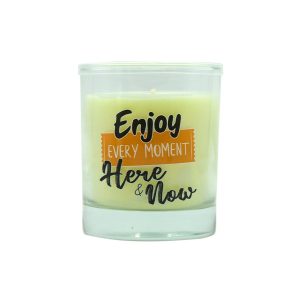 LUMAR AROMATIC VANILA BOUBON SCENTED EVERY MOMENT GLASS CANDLE JAR