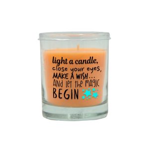 LUMAR AROMATIC JUICY MANGO SCENTED MAGIC BEGIN GLASS CANDLE JAR