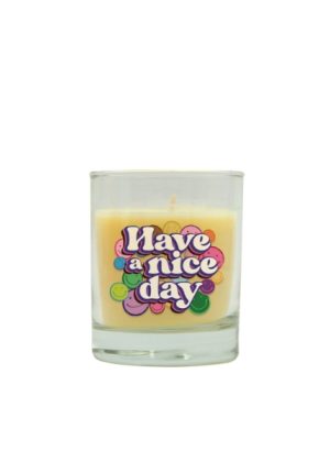 LUMAR AROMATIC CARRIBEAN SCENTED HAVE A NICE DAY GLASS CANDLE JAR