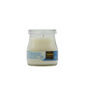 LUMAR AROMATIC ANTIODOUR SCENTED YOGURT GLASS CANDLE JAR 100GM 24HRS