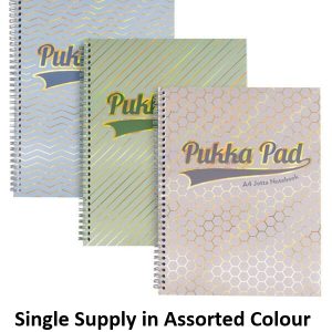 PUKKA A4 ASSORTED HAZE JOTTA NOTE BOOK 200 PAGES