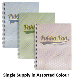PUKKA A4 ASSORTED HAZE JOTTA NOTE BOOK 200 PAGES