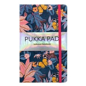 PUKKA A5 BLOOM SOFT COVER NOTEBOOK BLUE 192 PAGES
