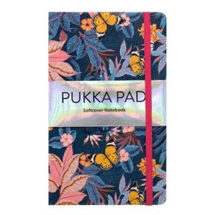 PUKKA A5 BLOOM SOFT COVER NOTEBOOK BLUE 192 PAGES