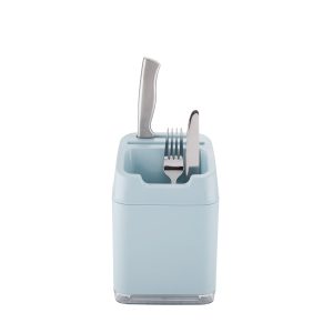 MINKY KITCHEN UTENSIL CADDY SLATE BLUE 20 X 12 X 14 CM APX