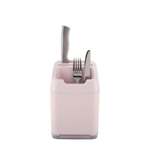MINKY KITCHEN UTENSIL CADDY DUSTY PINK 20 X 12 X 14 CM APX