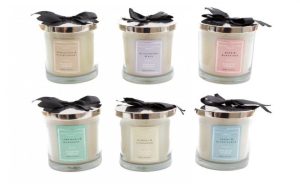 ASSORTED FRAGNANCE AVA CANDLE POT WITH LID 10.5CM X 10CM