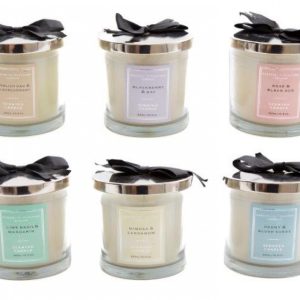 ASSORTED FRAGNANCE AVA CANDLE POT WITH LID 10.5CM X 10CM