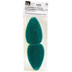 SIL WASHING UP REFILL HEAD SPONGE SCOURER Pack Of 2