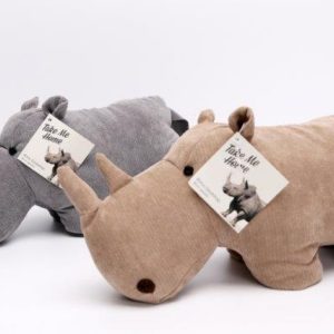 TAKE ME HOME ASSORTED COLOUR RHINO DOOR STOP 30CM