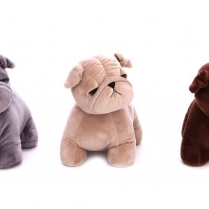 ASSORTED COLOUR PUG DOOR STOP 25CM X 21CM X 15CM