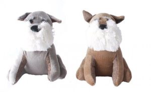 ASSORTED COLOUR DOGGY DOOR STOP 23CM X 18CM X 20CM