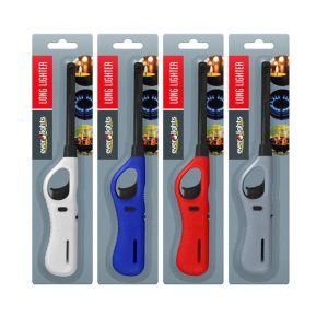 EVER LIGHTS REFILLABLE ASSORTED ELECTRONIC LONG LIGHTER