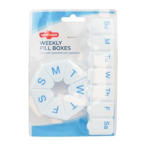 TREAT & EASE 7 DAY WEEKLY PILL BOXES Pack Of 2