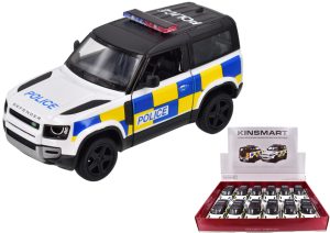LAND ROVER DEFENDER APX 5 INCH POLICE DIECAST TOY CAR