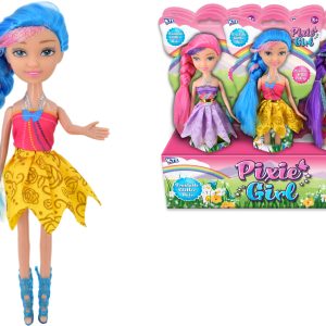 PIXIE GIRL ASSORTED BENDABLE DOLL 9" / 23CM