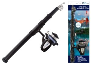 OUTTHERE EXTANDABLE FISHING ROD WITH FLOAT & HOOKS SET
