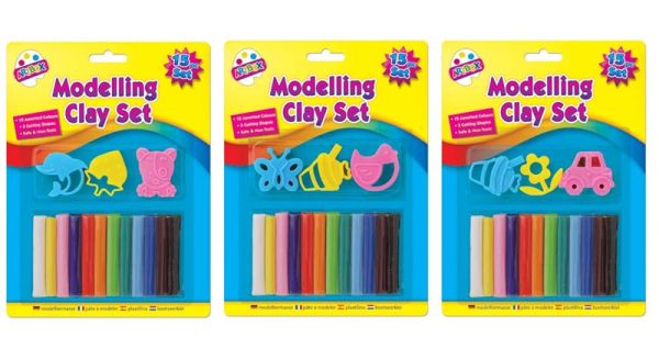 ARTBOX ASSORTED MODELLING CLAY SET Pack Of 15 | British Chemist